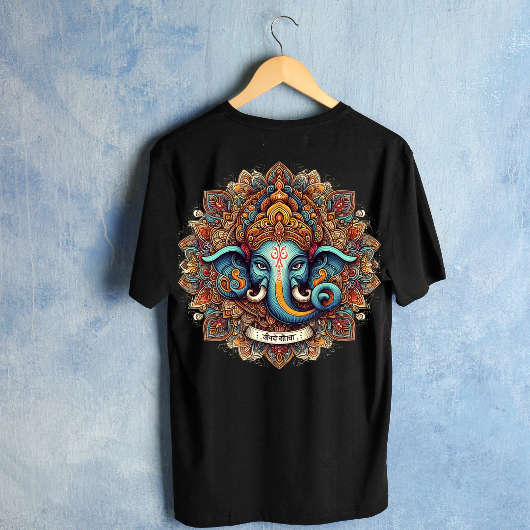 Elegant Ganesha Unisex T-Shirt – Spiritual Style, 100% Comfort