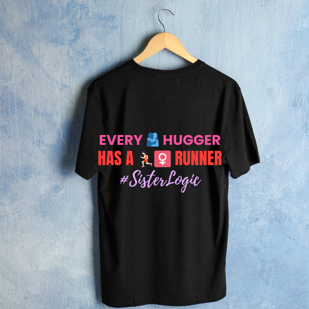 SisterLogic™ "Every Hugger Has a Runner" Unisex Cotton T-Shirt