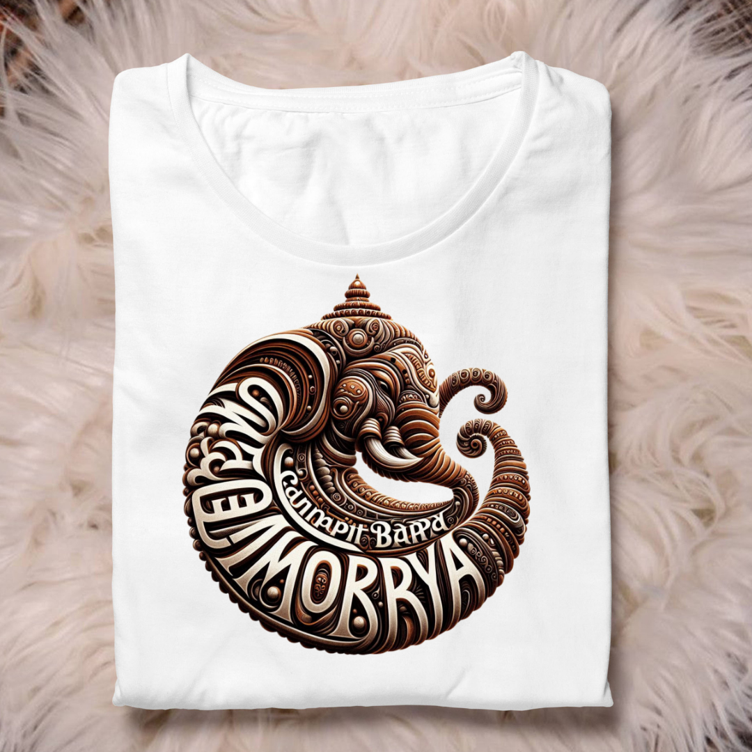 Team Bappa – Lord Ganesha Graphic T-Shirt (Unisex Cotton)