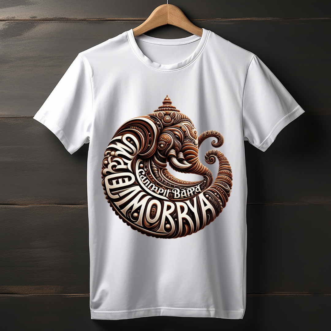Team Bappa – Lord Ganesha Graphic T-Shirt (Unisex Cotton)