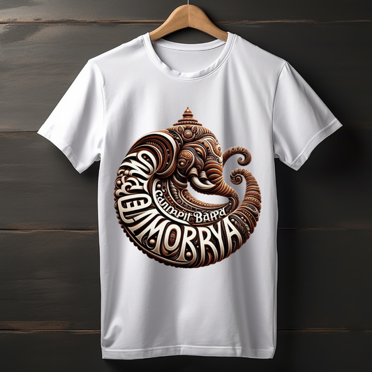 Team Bappa – Lord Ganesha Graphic T-Shirt (Unisex Cotton)
