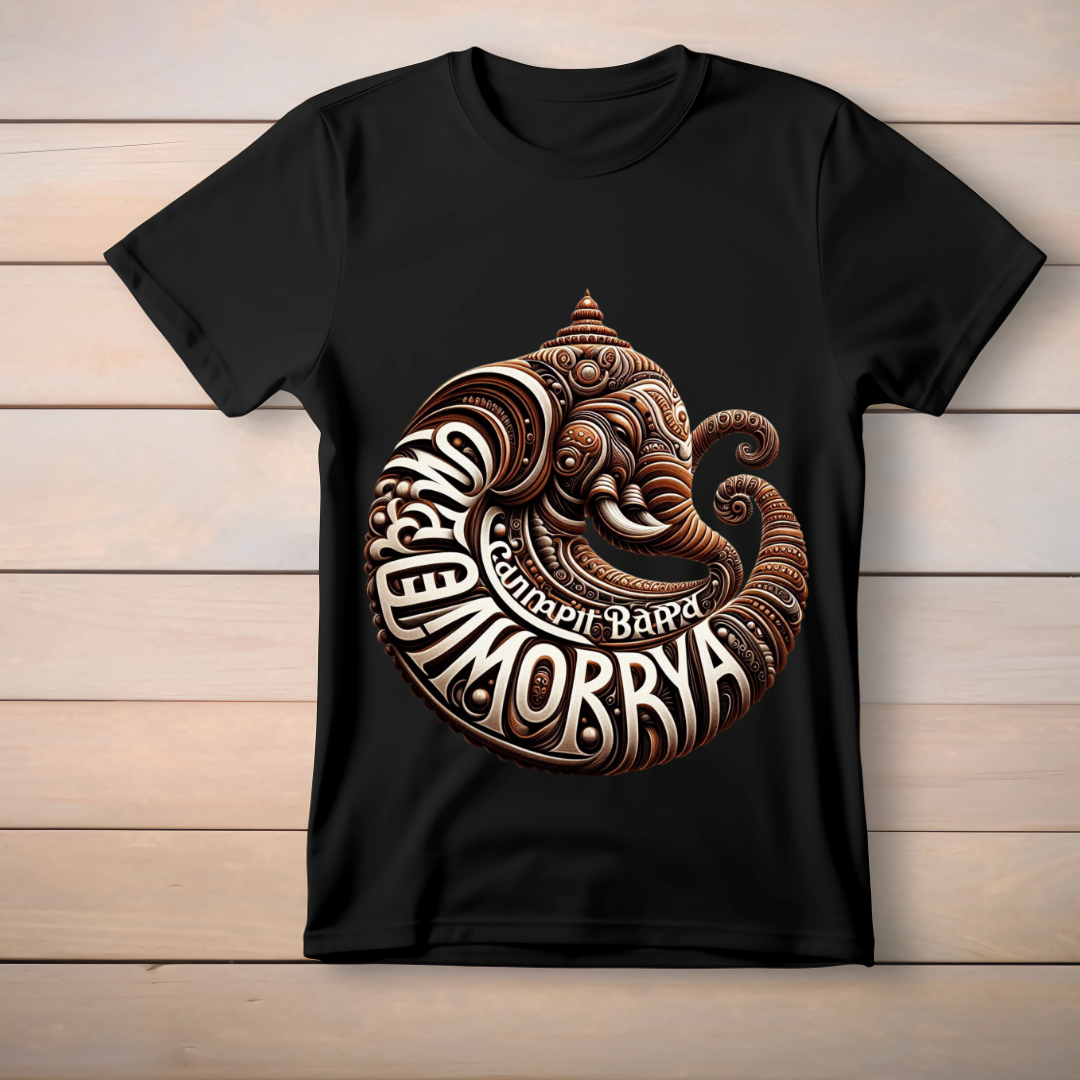 Team Bappa – Lord Ganesha Graphic T-Shirt (Unisex Cotton)